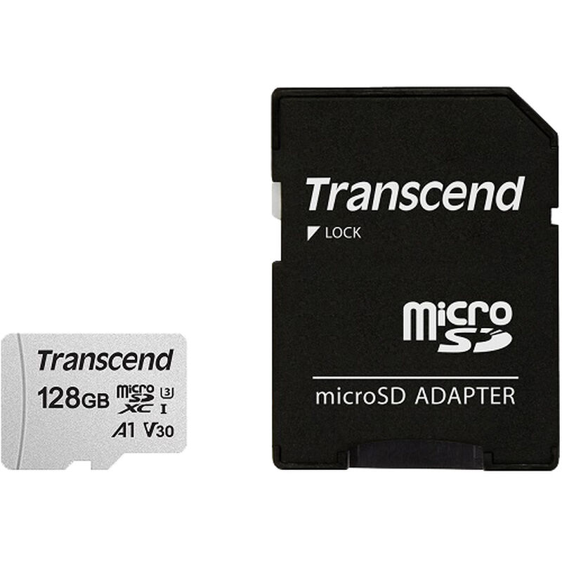 128GB UHS-I U3A1 microSDXCカード with Adapter TLC TS128GUSD300S-A