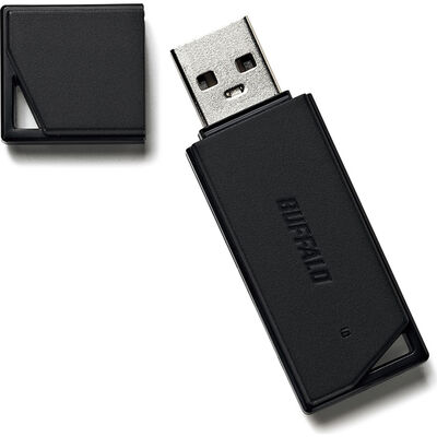 USB2.0 どっちもUSBメモリー 16GB ブラック RUF2-KR16GA-BK