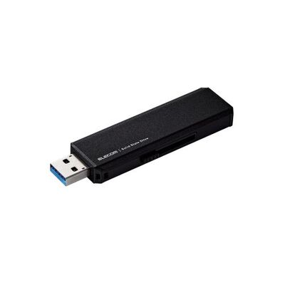 外付けSSD/USB3.2(Gen1)対応/スライド式/Type-C&Type-A両対応/500GB/ブラック ESD-EWA0500GBK