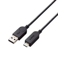 USB-A to USB Type-Cケーブル/スイングコネクター/左右90度回転/1.2m/ブラック MPA-ACSW12BK