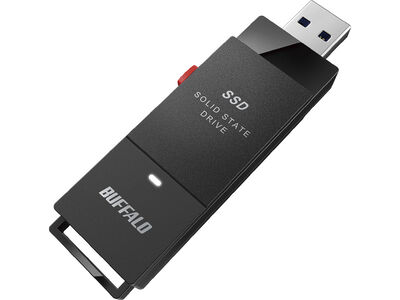 抗ウイルス・抗菌ポータブルSSD USB3.2(Gen1) Type-A スティック型 500GB ブラック SSD-PUTVB500U3-B