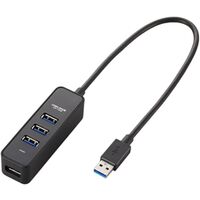 USB3.0ハブ/マグネット付/バスパワー専用/4ポート/ブラック U3H-T405BBK