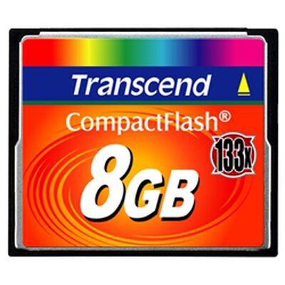 8GB CF CARD (133X，TYPE I) TS8GCF133