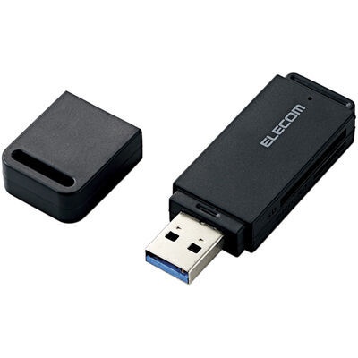 メモリリーダライタ/USB3.0対応/直挿し/SD系専用/ブラック MR3-D011BK
