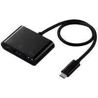 Type-Cドッキングステーション/USB PD対応/充電&データ転送用Type-C×1/USB3.1(Gen1)×1/HDMI×1/30cmケーブル/ブラック DST-C13BK