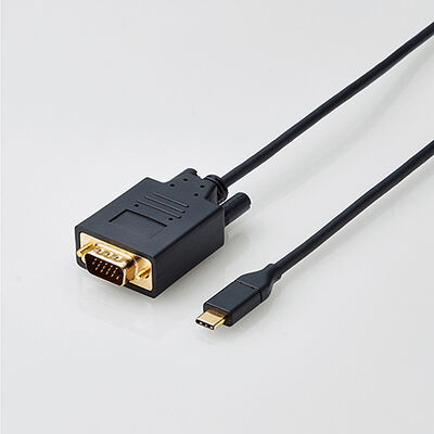変換ケーブル/USB Type-C - VGA/1.0m/ブラック CAC-CVGA10BK
