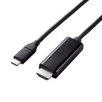 映像変換ケーブル/USB Type-C - HDMI/ミラーリング対応/60Hz/やわらか/1.0m/ブラック MPA-CHDMIY10BK