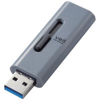 USBメモリー/USB3.2(Gen1)対応/スライド式/32GB/グレー MF-SLU3032GGY