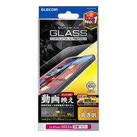 iPhone 15 Plus用ガラスフィルム/エッチングAR加工/動画映え/高透明 PM-A23BFLGAR