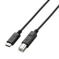 USB2.0ケーブル/C-Bタイプ/認証品/3A出力/0.5m/ブラック U2C-CB05NBK