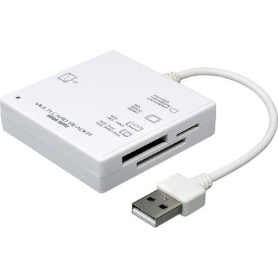 USB2.0 カードリーダー（ホワイト） ADR-ML23W