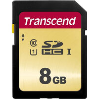 8GB UHS-I U1 SDHC Card (MLC) TS8GSDC500S