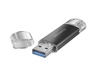 USB-A＆USB-C搭載USBメモリー（USB3.2 Gen1） 64GB ブラック U3C-STD64G/K