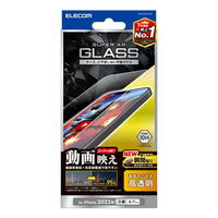 iPhone 15 Pro Max用ガラスフィルム/エッチングAR加工/動画映え/高透明 PM-A23DFLGAR
