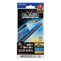 iPhone 15 Pro Max用ガラスフィルム/ゴリラ/0.21mm/高透明/ブルーライトカット PM-A23DFLGOBL