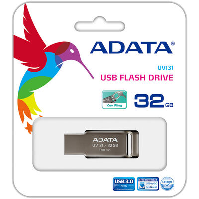 USBフラッシュメモリ UV131シリーズ 32GB クロムグレー USB3.2対応 AUV131-32G-RGY