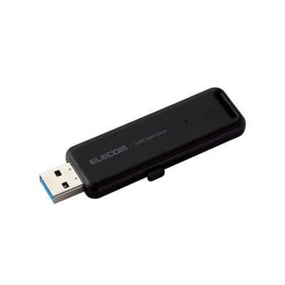 外付けSSD/ポータブル/USB3.2(Gen2)対応/スライド式/250GB/ブラック ESD-EMB0250GBK