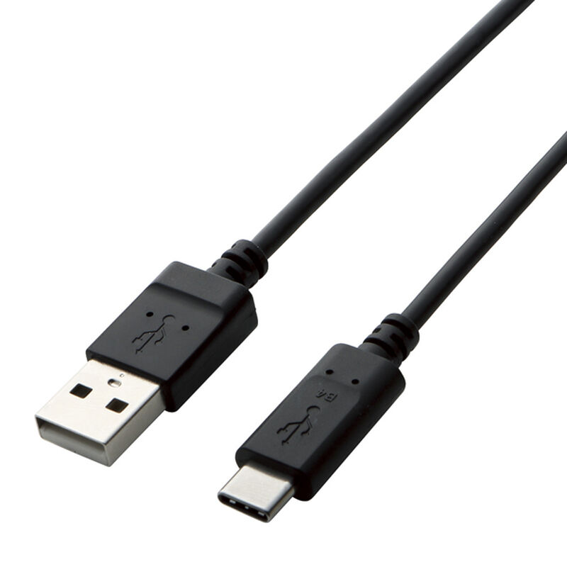 タブレット用USB2.0ケーブル/A-C/1.0m/ブラック TB-AC10NBK