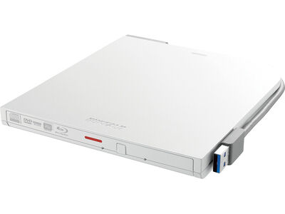 USB3.2(Gen1)対応 ポータブルBDドライブ 書込ソフト添付 ホワイト BRXL-PTV6U3-WHB