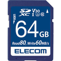SDXCカード/データ復旧サービス付/ビデオスピードクラス対応/UHS-I U3 80MB/s 64GB MF-FS064GU13V3R