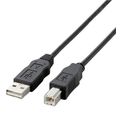 USBケーブル ABタイプ/0.5m(ブラック) USB2-ECO05
