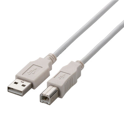 USB2.0ケーブル/A-Bタイプ/ノーマル/1.0m/ホワイト U2C-BN10WH