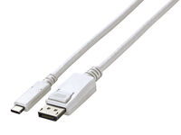 USB Type-C - DP 変換ケーブル (2m) ホワイト CP200-WT