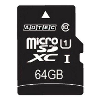 microSDXCカード 64GB UHS1 SD変換Adapter付 AD-MRXAM64G/U1