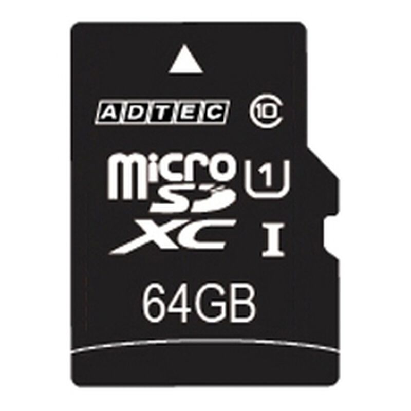 microSDXCカード 64GB UHS1 SD変換Adapter付 AD-MRXAM64G/U1