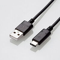 USB3.1ケーブル/Gen2/A-Cタイプ/認証品/3A出力/0.5m/ブラック USB3-AC05NBK