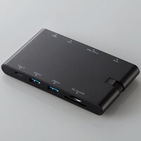 Type-Cドッキングステーション/USB PD対応1/LANポート/SD+microSDスロット/ブラック DST-C05BK