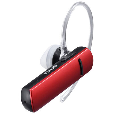 Bluetooth4.1対応 片耳ヘッドセット レッド BSHSBE200RD