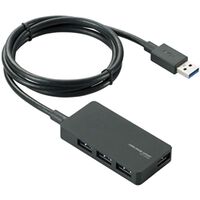 USB3.0ハブ/ACアダプタ付/セルフパワー/4ポート/ブラック U3H-A408SBK