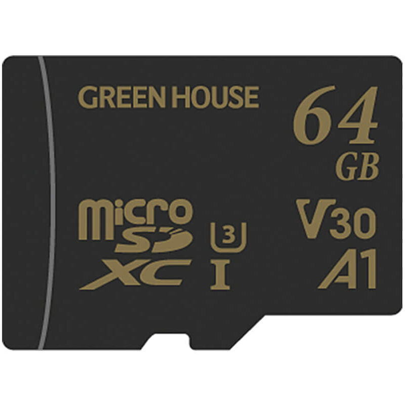 microSDXCカード UHS-I U3 V30 A1 64GB GH-SDM-ZA64G