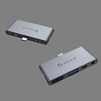 USB Type-C 4ポートハブ/USB3.1 Gen2 Type-Aポート/HDMI/オーディオジャック/PD充電 AAPADHUBI4GY