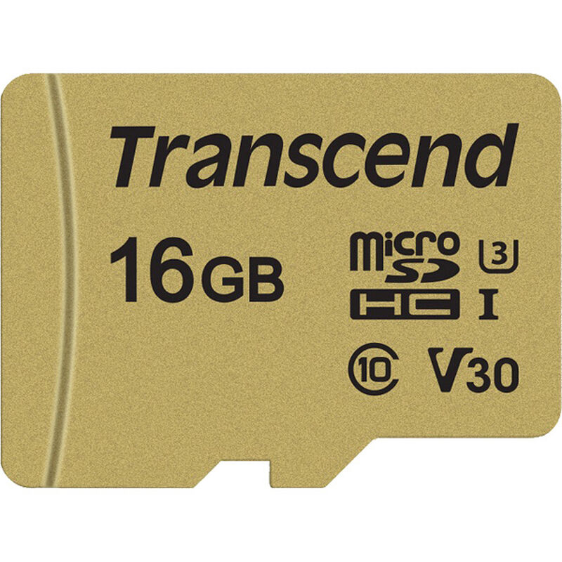 16GB UHS-I U3 microSDHC Card with Adapter (MLC) TS16GUSD500S