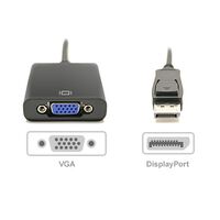 DP->VGA変換ケーブル