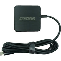 Power Delivery対応 GaN AC充電器/65W/ケーブル一体型 USB Type-C 1.5m/ブラック APD-A065-w15C-BK