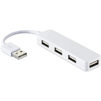 USB2.0ハブ/カラフルモデル/バスパワー/4ポート/ホワイト U2H-SN4NBWH