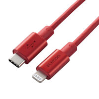 USB-C to Lightningケーブル/準高耐久/1.0m/レッド MPA-CLPS10RD