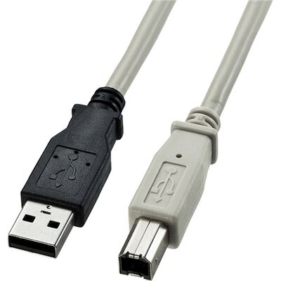 USB2.0ケーブル（2m・ライトグレー） KU20-2K