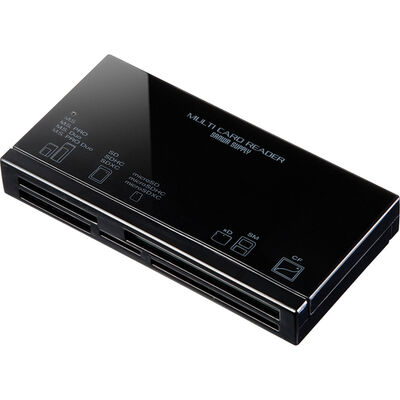 USB2.0 カードリーダー（ブラック） ADR-ML18BKN