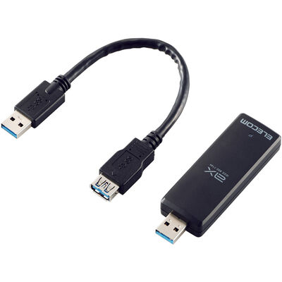 無線LAN子機/11ax/Wi-Fi6/USB3.0/ブラック WDC-X1201DU3-B