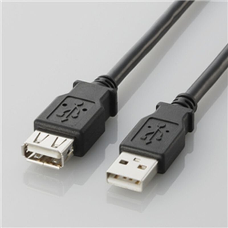 USB2.0延長ケーブル（A-A延長タイプ）「U2C-Eシリーズ」（ブラック/2.0m）