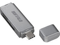 USB3.0 Type-C接続 カードリーダー SD用直挿し シルバー BSCR120U3CSV
