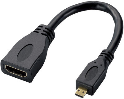 HDMI変換ケーブル/Aメス-Dオス/ブラック TB-HDAD2BK