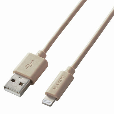 USB-A to Lightningケーブル/インテリアカラー/1.0m/ベージュ MPA-UALI10BE