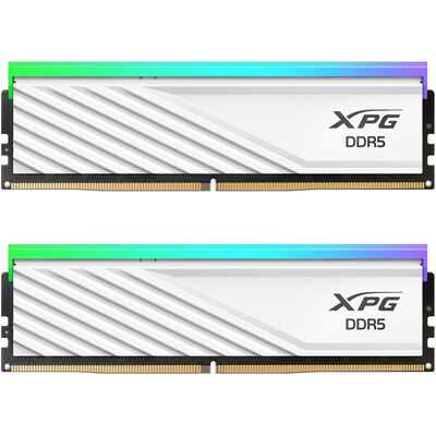 XPG LANCER BLADE RGB White DDR5-6000MHz U-DIMM 16GB×2 30-40-40 DUAL TRAY AX5U6000C3016G-DTLABRWH