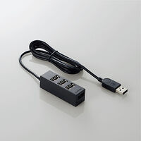 USB HUB2.0/機能主義/セルフパワー/4ポート/100cm/ブラック U2H-TZ427SBK