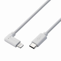 USB Type-C to Lightningケーブル/USB Power Delivery対応/L字コネクタ/抗菌/0.3m/ホワイト MPA-CLL03WH
